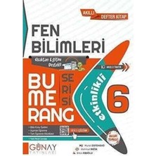 Günay Yay.- 6.sınıf Bumerang Fen Bilimleri Akıllı Defter Kitap 2324