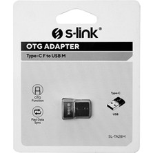 S-Link SL-TA28M Type-C F To USB M Çevirici Otg Adaptör