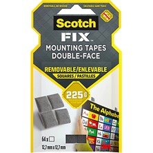 Scotch Fix 12.7X12.7MM Çift Taraflı Yapışkan Kareler 64"lü 108