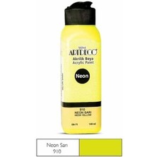 Artdeco 140 ml Akrilik Boya Neon Sarı 70R-3910