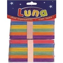 Luna 100 mm Renkli Ahşap Çubuklar 100"LÜ 601652