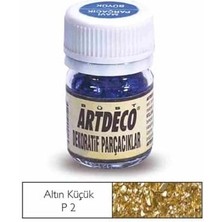 Artdeco 25 ml Dekoratif Parçacıklar Ayna Kırığı-Altın-Gümüş Küçük 029A