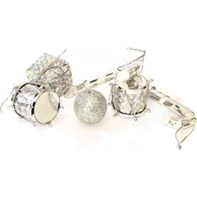 Nedi Yılbaşı Ağaç Süsü Şeker Kamışı Trampet Noel Top Çan 14F002-AS7