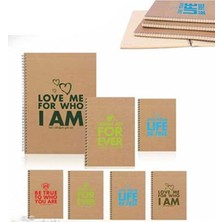 Keskin Color Funky 16.5X22.5 cm Sert Kapak Spiralli Bloknot Kareli 100 Yp