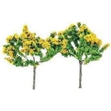 Jordania 1200 4 cm Ağaç 2"li Yeşil-Turuncu W4070G