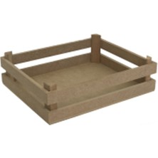 Aka Ahşap Büyük Kasa 30X25X8.5 cm KS03