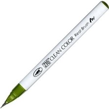 Zig 6000AT Clean Color Real Brush Callıgraphy Kalemi 043 Olıve Green