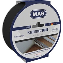 Mas 50 mm 15 M Kaydırmaz Bant Siyah 2658