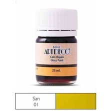 Artdeco 25 ml Öğrenci Tipi Cam Boya Sarı 110A-01