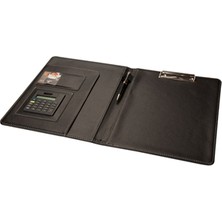 2k A4 Suni Deri Hesap Makineli Sekreterlik Kahve 1001