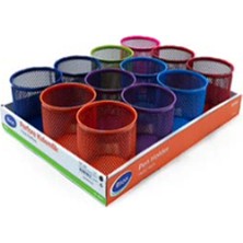 Bion Perfore Silindir Masa Üstü Kalemlik Canlı Renkler 9500