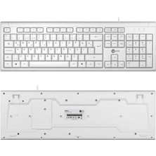 Lecoo KB101 USB Kablolu Beyaz Türkçe Q Klavye