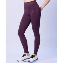 Ainos Tayt Kadın Mor Skin Fit Tayt