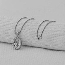 Tutaste Jewellery Osmanlı Tuğrası Kebir Dualı Cevşen 925 Ayar Gümüş Erkek Kolye