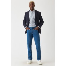 Bisse 5 Cepli Mavi Jean Erkek Pantolon PNJ22K22204_D35