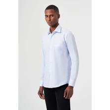 Bisse Regular Fit Klasik Açık Mavi Erkek Gömlek GM23K232023_D35
