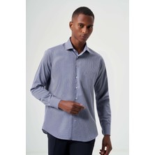 Bisse Regular Fit Lacivert Spor Basic Erkek Gömlek GM23K232037_D39