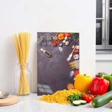 Cozy Co: Temperli Cam Dikdörtgen Kesme ve Sunum Tablası, Kesme Tahtası, Kesme Tablası, Sunumluk, CKT021