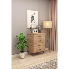 Asra Trend Lüks 4 Çekmeceli Şifonyer Komodin %100 MDF Çok Amaçlı Düzenleyici ŞF-01