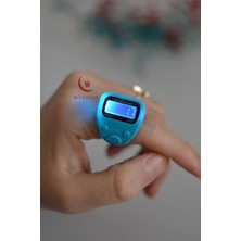 Bilenler Mavi Renkli Mini Işıklı Zikirmatik Plastik Malzeme ile Kolay Kullanım Sağlar