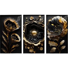 Cozy Co:temperli Cam Üçlü Set Tablo, Tablo, Üçlü Tablo, Uv Baskı, Cam Tablo, 3’lü Set, CUT001