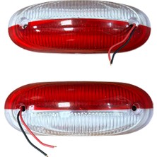 Plaka Lamba Iz Lambası Kırmızı-Beyaz 24V 2 Adet Fiyatı TAS.050