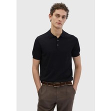 Ramsey Siyah Düz Örgü Triko