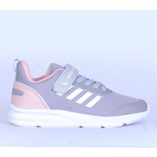 Moda Ayakkabı B-074 Füme-Pembe Kız Çocuk Spor Ayakkabı