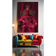 Özkacar Group Ölü Kral V1 Ev Duvar Salon Güzellik Salonu Ofis Dükkan Dekarasyon Kanvas Tablo