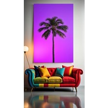 Özkacar Group Palmiye V1 Ev Duvar Salon Güzellik Salonu Ofis Dükkan Dekarasyon Kanvas Tablo