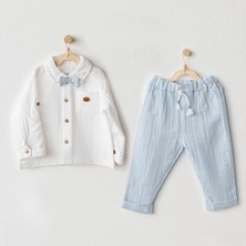 Andywawa Erkek Bebek Takım 2 Parça Muslin AC25622