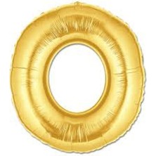 Vanch Altın Sarısı Folyo O Harfi Balon 1 Metre
