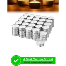 Denic 100'lü Tea Light Beyaz Mum 11 Gr.