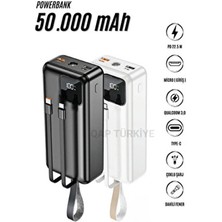 Powerbank 50000 Mah Pd 22,5W Süper Hızlı Şarj 3.0 Qualcomm Taşınabilir Power Bank