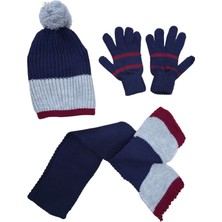 Erkek Çocuk Bere, Atkı ve Eldiven 3’lü Kışlık Set (4-8 Yaş)