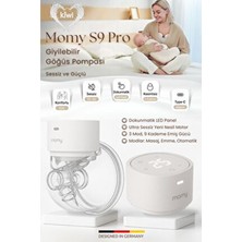 Momy S9 Pro Süt Artıran, Akıllı Giyilebilir Kablosuz Göğüs Pompası – Sessiz & Eller Serbest Sağım