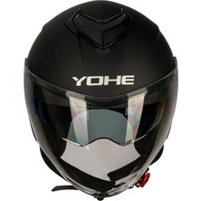 Yohe Motor Kaskı  852-MATT Black