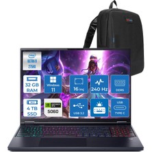 Acer Predator Helios Neo 16 Aı Intel®core™ Ultra 9 275HX 32GB Ddr5 4tb SSD 8GB/RTX5060 115W 16" 2560 x 1600 Wqxga 240HZ  WIN11PRO Gaming Bilgisayar. NHQVUEY001P10+ZETTAÇANTA