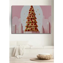 Leziz Pizza Ağacı Modern Sanat Dekoratif Ahşap Ev/işyeri/ofis Kare Tablo