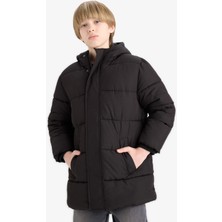 DeFacto Erkek Çocuk Su Geçirmez Kapüşonlu Fermuarlı Parka C8782A825WN