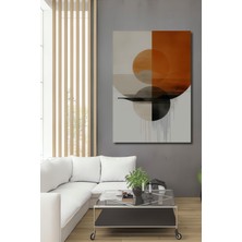 Modern Geometrik Formlar Yağlı Boya Görünümlü Dekoratif Ahşap Ev/işyeri/ofis Kare Tablo