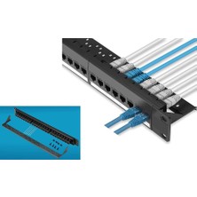 Cat6 Data Patch Panel Modüler Coupler Snap-In Dişi-Dişi Hazır Sistem 5 Adet