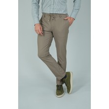 Bisse Bej Jagger Lastikli Rahat Spor Erkek Pantolon PNS24K24005_D07