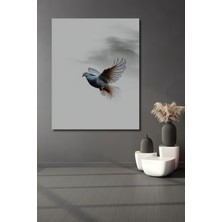 Uçan Güvercin Yağlı Boya Görünümlü Dekoratif Ahşap Ev/işyeri/ofis Kare Tablo
