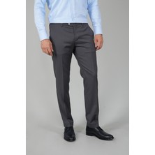 Bisse Gri Yün Dokuma Erkek Klasik Pantolon PPNK25YNOS001_D55