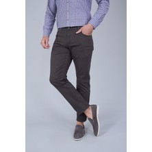 Bisse Kahve Gabardin Pamuklu 5 Cepli Spor Pantolon PNS24K24004_D11