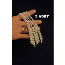 5 Adet Beyaz Renkli Tavaf Tesbihi