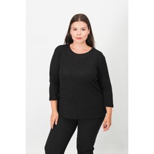 Lanze Abiye Simli Fukuro Turvakar Kol Bluz