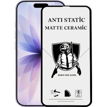 Kzy Apple iPhone 17 Tam Kaplayan Anti Statik Kırılmayan Mat Seramik Nano Esnek Ekran Koruyucu Cam