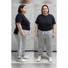 BYN-2225-BATTAL Beden 2 Iplik Bayan Eşofman